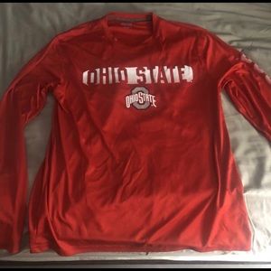 Ohio State %100 Polyester Long Sleeve Shirt